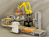 Robot palettiseur couche complète